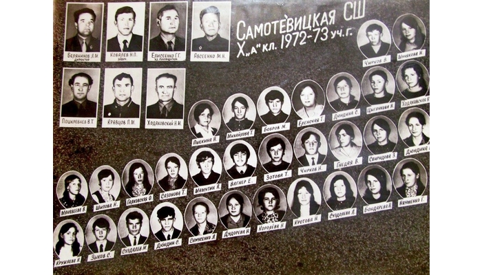 Выпуск 10 А класа 1972-1973 гг